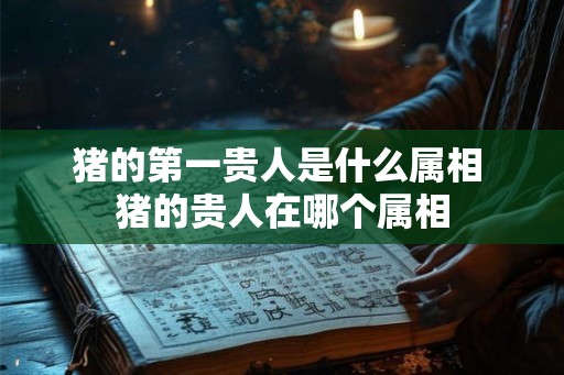 猪的第一贵人是什么属相 猪的贵人在哪个属相