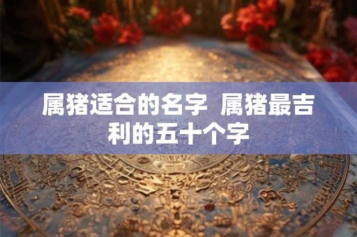 属猪适合的名字  属猪最吉利的五十个字