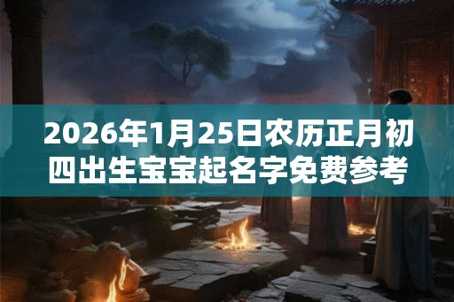 2026年1月25日农历正月初四出生宝宝起名字免费参考