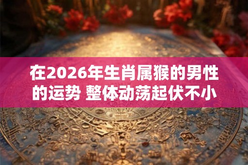 在2026年生肖属猴的男性的运势 整体动荡起伏不小