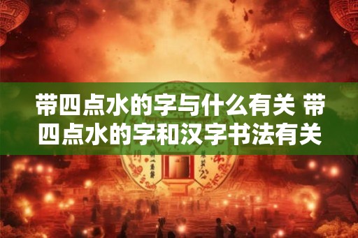 带四点水的字与什么有关 带四点水的字和汉字书法有关吗