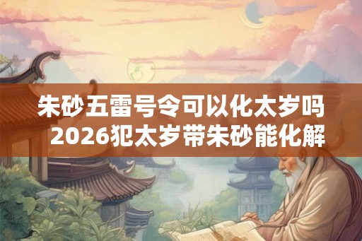 朱砂五雷号令可以化太岁吗  2026犯太岁带朱砂能化解