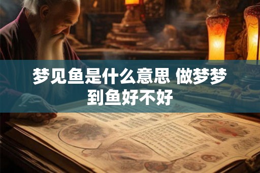 梦见鱼是什么意思 做梦梦到鱼好不好