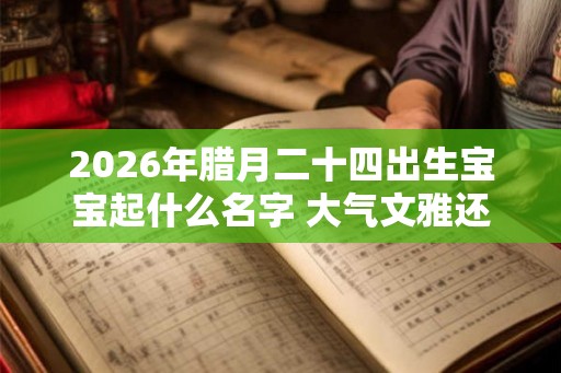 2026年腊月二十四出生宝宝起什么名字 大气文雅还好听的