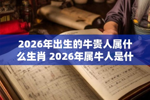 2026年出生的牛贵人属什么生肖 2026年属牛人是什么命