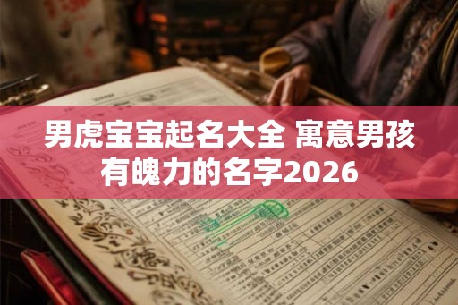 男虎宝宝起名大全 寓意男孩有魄力的名字2026