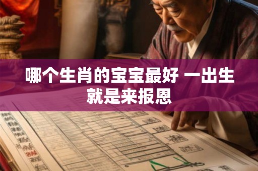 哪个生肖的宝宝最好 一出生就是来报恩