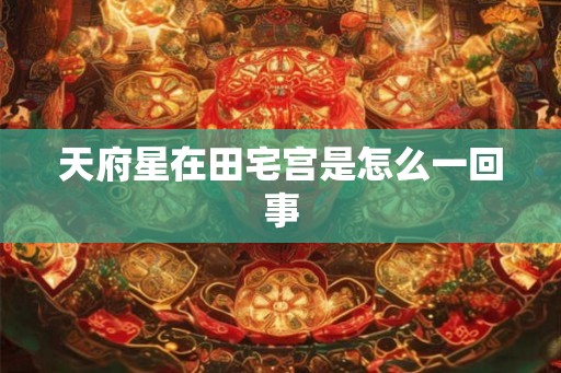 天府星在田宅宫是怎么一回事