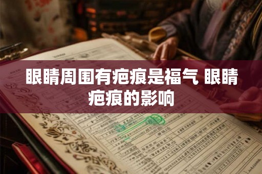 眼睛周围有疤痕是福气 眼睛疤痕的影响