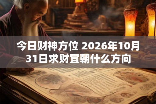 今日财神方位 2026年10月31日求财宜朝什么方向 今日财神方位 2026年10月31日求财宜朝什么方向