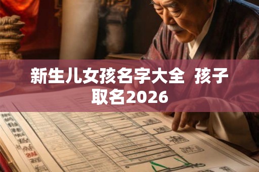 新生儿女孩名字大全 孩子取名2026 新生儿女孩名字大全 孩子取名2026