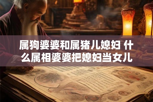 属狗婆婆和属猪儿媳妇 什么属相婆婆把媳妇当女儿