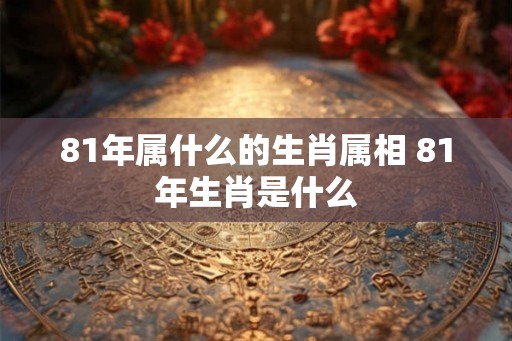 81年属什么的生肖属相 81年生肖是什么