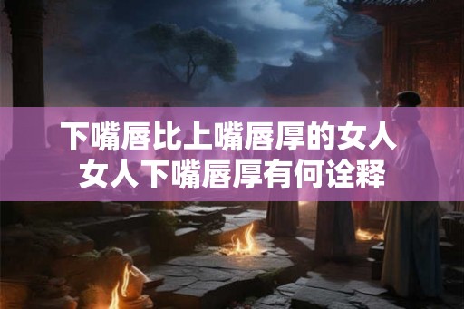 下嘴唇比上嘴唇厚的女人 女人下嘴唇厚有何诠释 下嘴唇比上嘴唇厚的女人 女人下嘴唇厚有何诠释