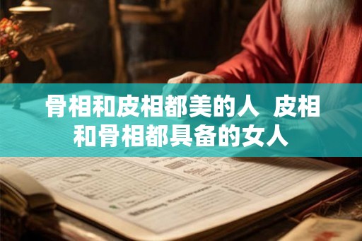 骨相和皮相都美的人 皮相和骨相都具备的女人 骨相和皮相都美的人 皮相和骨相都具备的女人