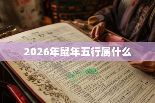 2026年鼠年五行属什么