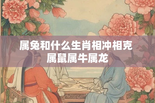 属兔和什么生肖相冲相克 属鼠属牛属龙