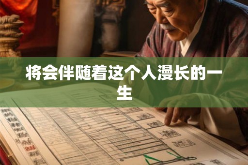 将会伴随着这个人漫长的一生