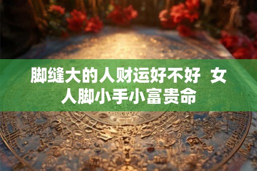 脚缝大的人财运好不好  女人脚小手小富贵命