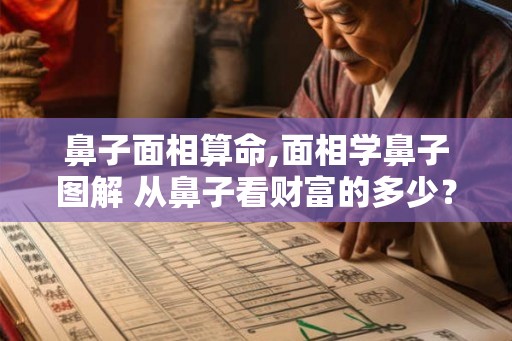 鼻子面相算命,面相学鼻子图解 从鼻子看财富的多少？