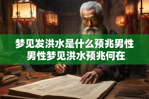 梦见发洪水是什么预兆男性 男性梦见洪水预兆何在
