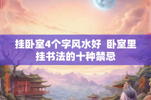 挂卧室4个字风水好 卧室里挂书法的十种禁忌 挂卧室4个字风水好 卧室里挂书法的十种禁忌