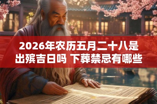 2026年农历五月二十八是出殡吉日吗 下葬禁忌有哪些 2026年农历五月二十八是出殡吉日吗 下葬禁忌有哪些