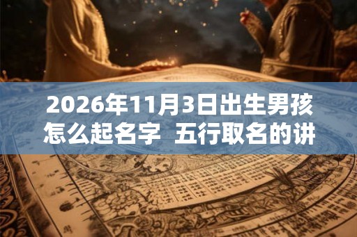2026年11月3日出生男孩怎么起名字 五行取名的讲究 2026年11月3日出生男孩怎么起名字 五行取名的讲究