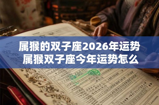 属猴的双子座2026年运势 属猴双子座今年运势怎么样 属猴的双子座2026年运势 属猴双子座今年运势怎么样