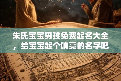 朱氏宝宝男孩免费起名大全，给宝宝起个响亮的名字吧！