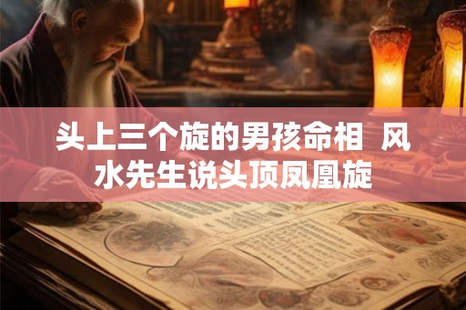 头上三个旋的男孩命相  风水先生说头顶凤凰旋