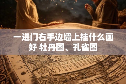 一进门右手边墙上挂什么画好 牡丹图、孔雀图 一进门右手边墙上挂什么画好 牡丹图、孔雀图