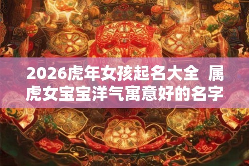 2026虎年女孩起名大全  属虎女宝宝洋气寓意好的名字精选