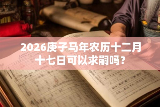 2026庚子马年农历十二月十七日可以求嗣吗？