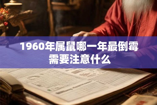 1960年属鼠哪一年最倒霉 需要注意什么 1960年属鼠哪一年最倒霉 需要注意什么