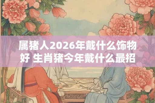 属猪人2026年戴什么饰物好 生肖猪今年戴什么最招财