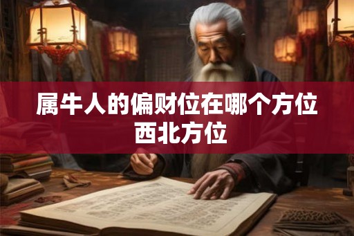 属牛人的偏财位在哪个方位 西北方位