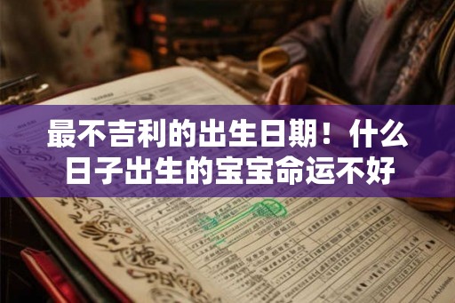 最不吉利的出生日期！什么日子出生的宝宝命运不好