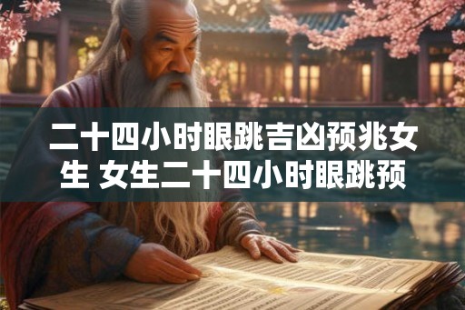 二十四小时眼跳吉凶预兆女生 女生二十四小时眼跳预兆吉凶 二十四小时眼跳吉凶预兆女生 女生二十四小时眼跳预兆吉凶