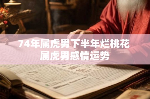 74年属虎男下半年烂桃花 属虎男感情运势