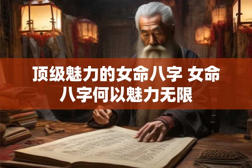 顶级魅力的女命八字 女命八字何以魅力无限