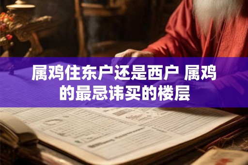 属鸡住东户还是西户 属鸡的最忌讳买的楼层 属鸡住东户还是西户 属鸡的最忌讳买的楼层
