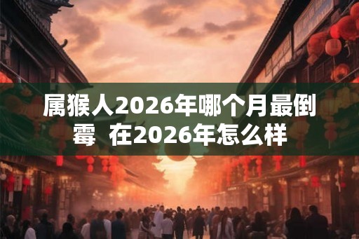 属猴人2026年哪个月最倒霉  在2026年怎么样
