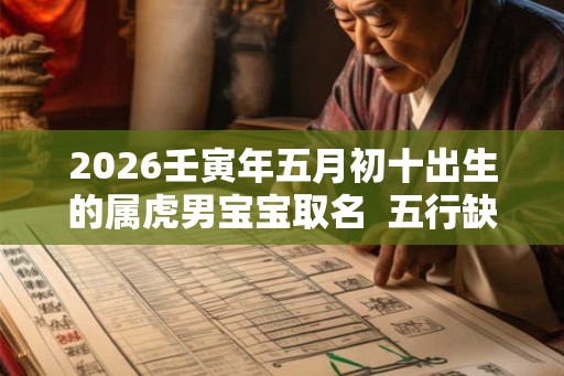2026壬寅年五月初十出生的属虎男宝宝取名  五行缺啥