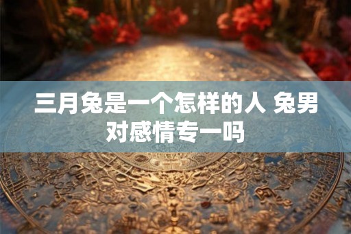 三月兔是一个怎样的人 兔男对感情专一吗