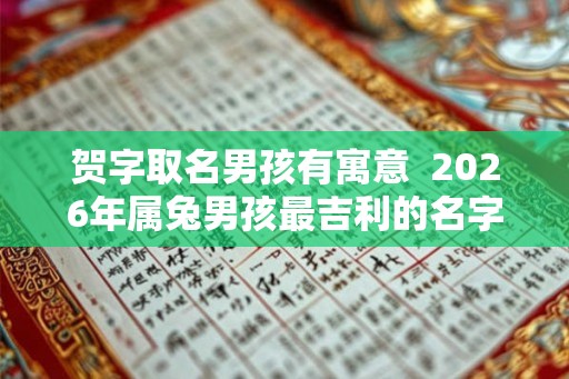 贺字取名男孩有寓意  2026年属兔男孩最吉利的名字