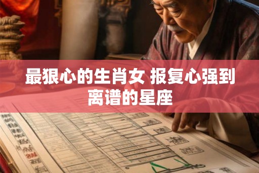 最狠心的生肖女 报复心强到离谱的星座