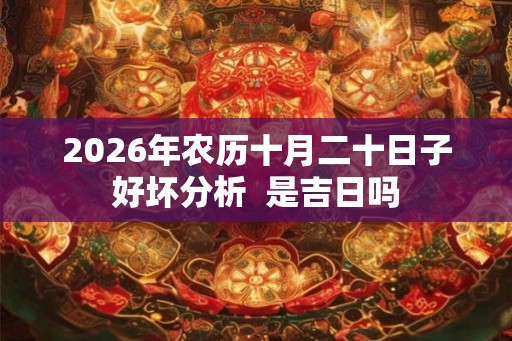 2026年农历十月二十日子好坏分析  是吉日吗