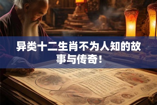 异类十二生肖不为人知的故事与传奇！