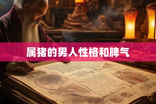 属猪的男人性格和脾气